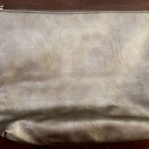 *CHASSE WELLS 1973* SILVER COLOR FAUX LEATHER INSERT FOR HANDBAG 12 x 10 x 3